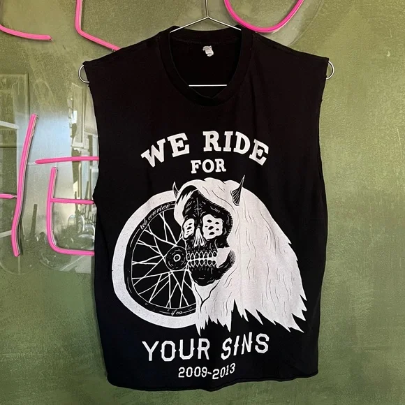 Ride or Die: Skull & Bike Tee (Sm) - Picture 1 of 1